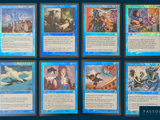 a lot of cards that are on the table