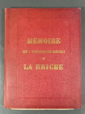 la couverture d'un livre rouge orné d'une inscription dorée