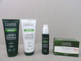 three different types of hair care products on a table