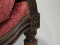 Bergère en bois mouluré et sculpté, le dossier oblong, les a… (photo 6)