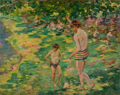 Armand GUILLAUMIN (1841-1927) Baigneurs à Crozant, c.1905 - Photo 1