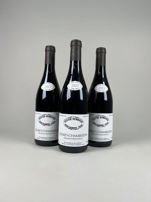 trois bouteilles de vin posées sur une table l'une à côté de l'autre