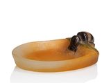 an image of a soap dish with a bee on it