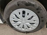 a close up of a tire on the side of a car