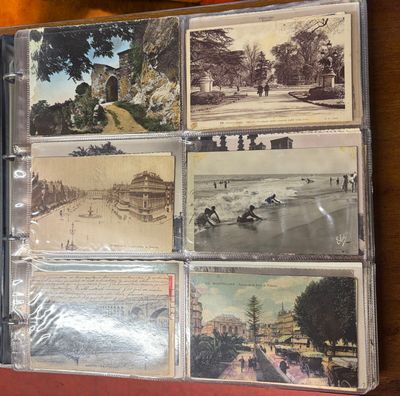 many old photos of people riding horses in the water