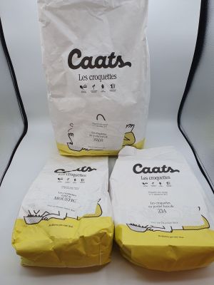 Lot de 3 - CAATS - Croquettes pour chat - Sans céréales au p…