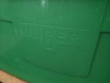 a green box that is sitting on a table