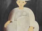 an image of a painting of a man wearing a hat