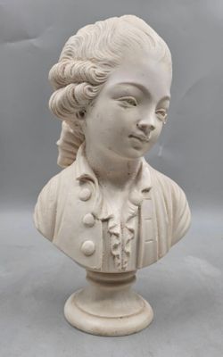 217 / G3 / Buste de Mozart en résine blanche façon mar… - Photo 1