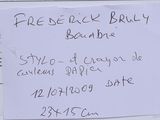 a piece of paper taped to a refrigerator door with a note attached to it