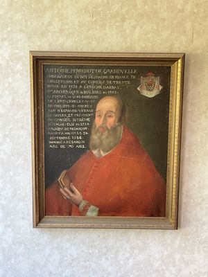 un tableau représentant un homme barbu vêtu d'une robe rouge
