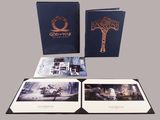 a book with an image of a cross on it and a book with a picture of a cross on it
