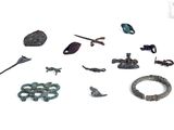 a lot of different items that are on a white surface