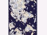 an image of a map of the world on a blue background
