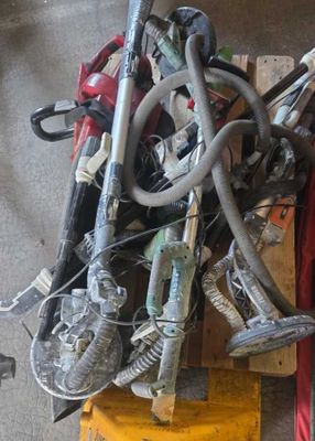a pile of tools sitting on top of a pallet
