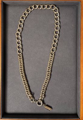 MAXMARA, Collier en métal à chaines alternées