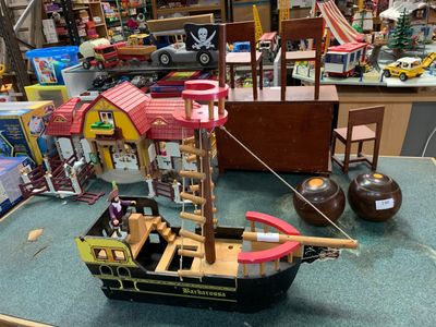 Maquette de navire "Barbarossa" en bois