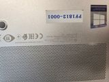 a close up of the back of a laptop computer