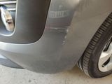 a close up of the front bumper of a car