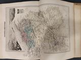 a book with a map of the united states in it