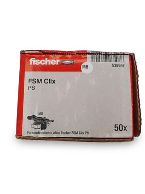 Lot de 50 - FISCHER - Écrou coulissant FSM Clix P8 - M8 - Mo…