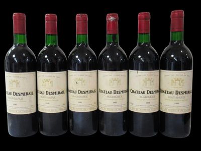 six bottles of wine are lined up in a row on a black background