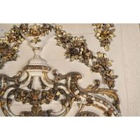 GRAND TRUMEAU LOUIS XVI en bois rechampi et doré à vases à l… (photo 3)
