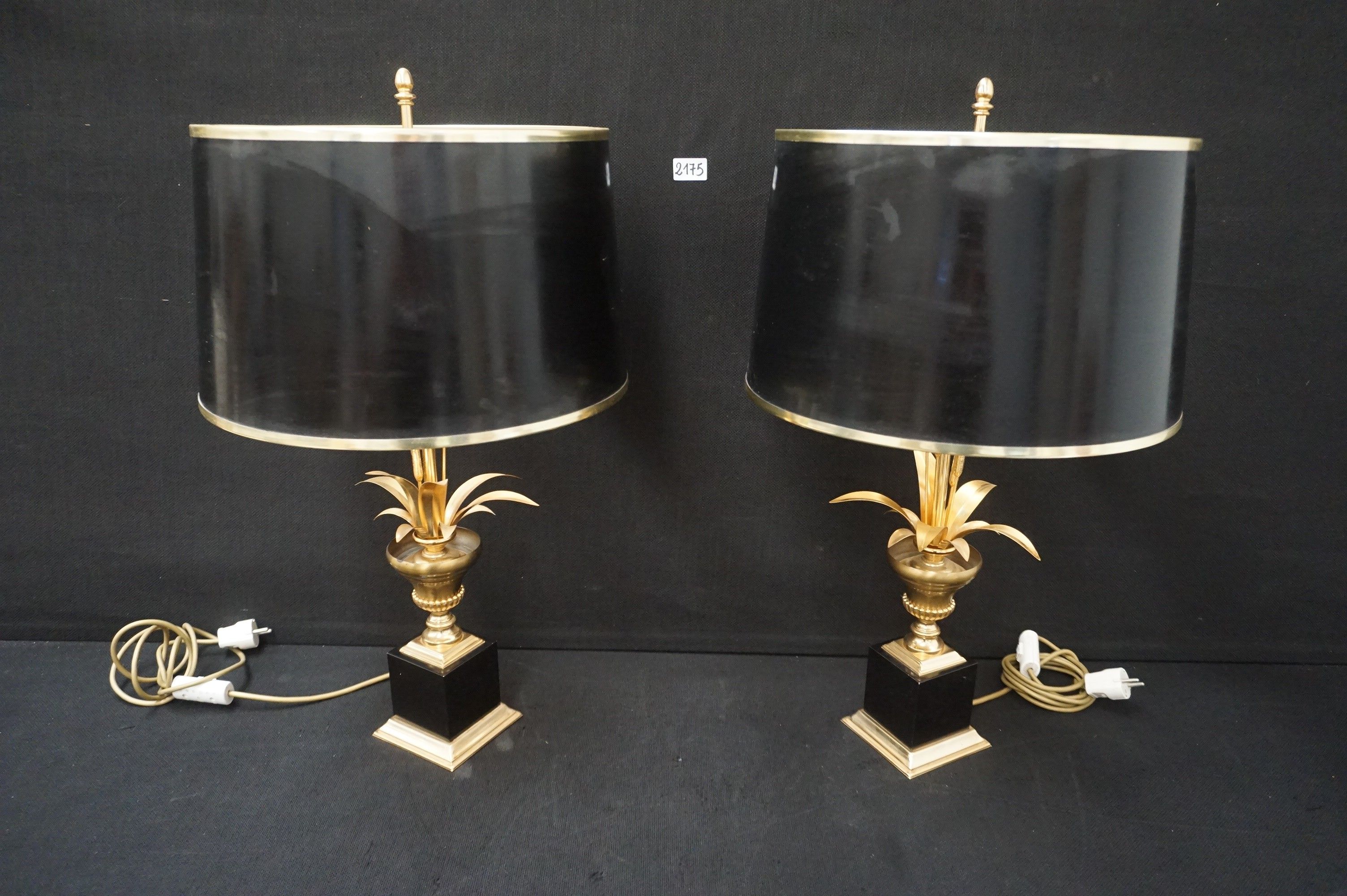 2 jolies lampes de table de style Hollywood Regency « mid-ce…