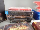 a lot of video games on the table together