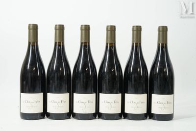 six bouteilles de vin sont alignées sur une surface blanche