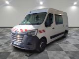 an image of a white van with a red and white stripe