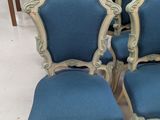 four chairs with blue upholstered upholstered upholstered upholstered upholstered upholstered upholstered upholstered