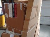 boxes stacked on top of each other in a warehouse