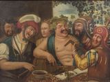 an image of a painting of a group of men playing a game of cards