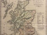 an old map of scotland and scotland in the 19th century