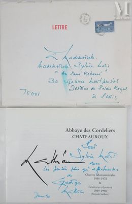 MATHIEU Georges (1921-2012) Lettre manuscrite, 1990