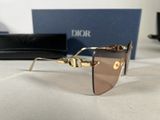 christian dior sunglasses with gold hardware and brown lenses