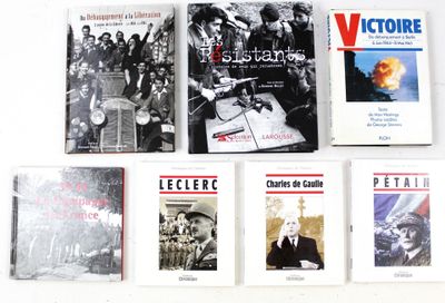 Lot de 7 ouvrages sur la 2e guerre mondiale.
