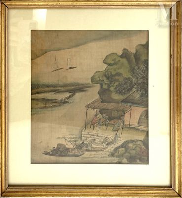 une photo d'une photo d'un bateau sur l'eau