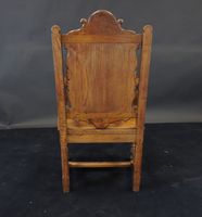 Fauteuil provençal en bois mouluré et sculpté à dossier ajou… (photo 4)