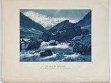 a picture of a picture of a river in the mountains
