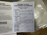 a document that has been placed on a table