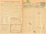 an old newspaper with a picture of a man in a hat on it