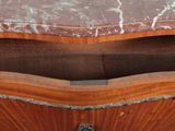 an image of a marble top chest of drawers on a stand