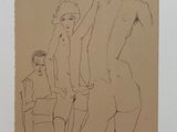 une image représentant un dessin d'une femme et de deux enfants