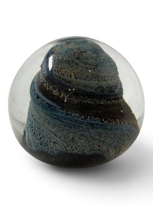an image of a glass ball with a rock inside of it
