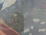 a painting of a woman with a hat and a hat on