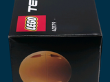 a black box with a picture of the earth inside of it