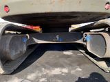 a close up view of a truck ' s rear end