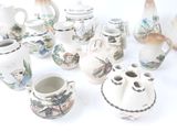 many different types of vases on the table